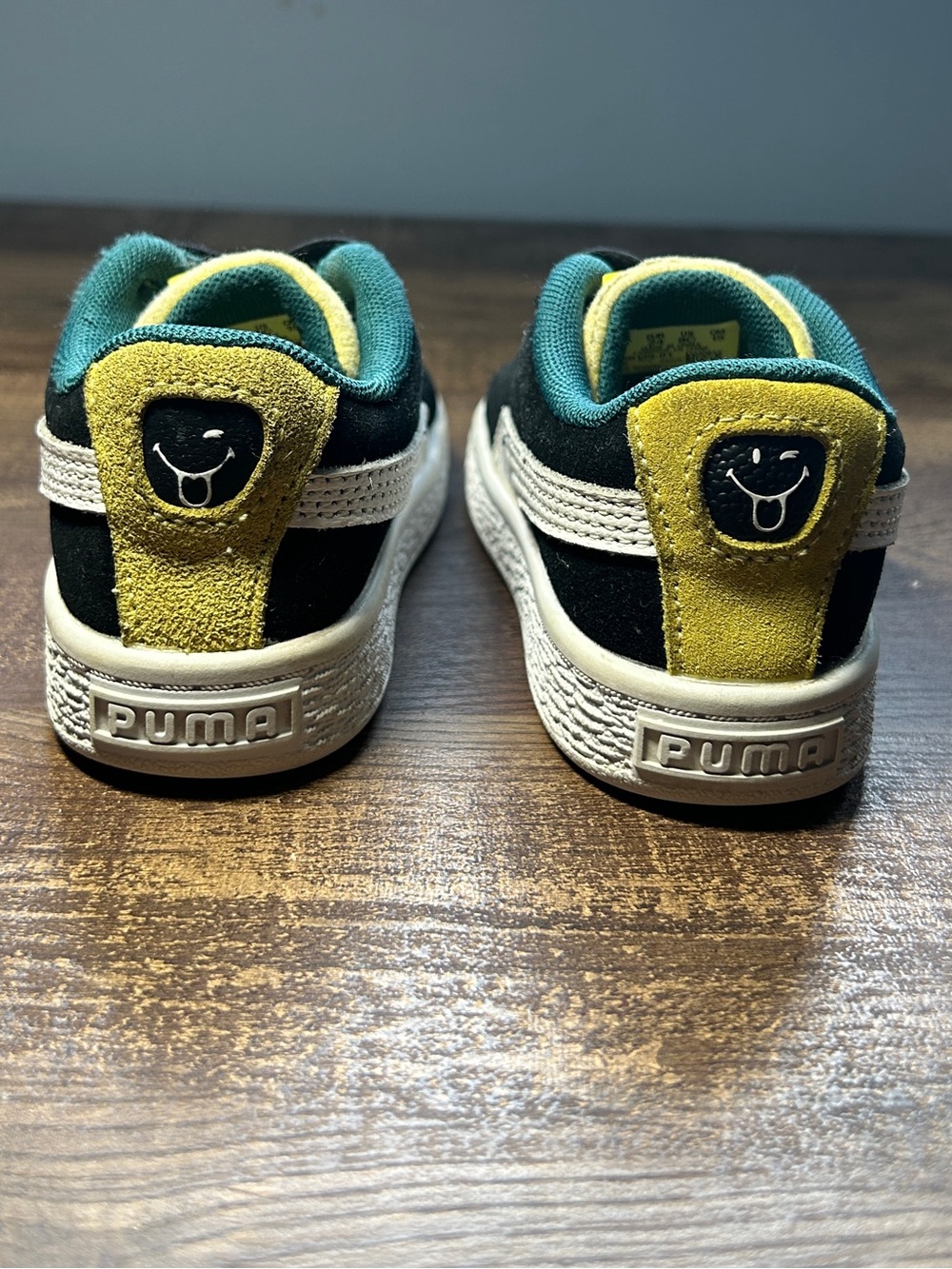 Puma Smiley World Black & Yellow Sneakers - Picture 6 of 10